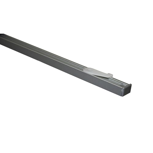 Set of 1 rail silver aluminium curtain rails 160
