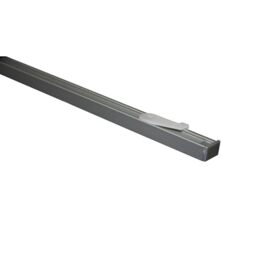 Set of 1 rail silver aluminium curtain rails 160