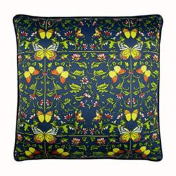 Paoletti Potage Polyester Filled Cushion, Navy, 50 x 50cm