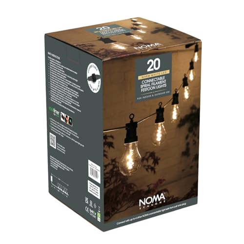 NOMA Connectable Festoon Lights, 20 Bulbs, 10.6 m (Pack of 1)