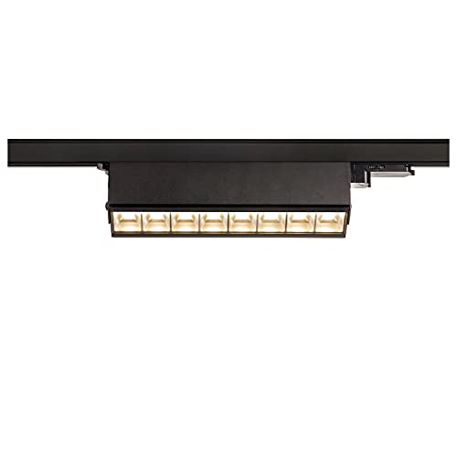 SLV 3-Phase System spot Sight Move/LED 3-Phase Spotlight, spot, Ceiling Spotlight, Ceiling Light, Track System, Indoor Lighting / 3000K 26W 2700lm Black 75 Degrees
