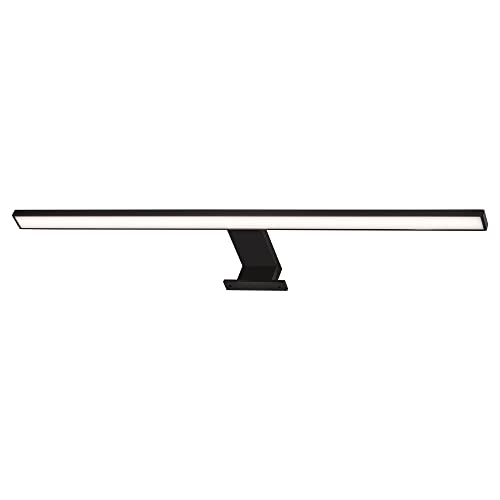 BRILONER Leuchten - LED Mirror Light, IP44, Bathroom Light, 8 Watt, 780 Lumen, 4000 Kelvin, Black, 600 x 103 x 36 mm (L x W x H)