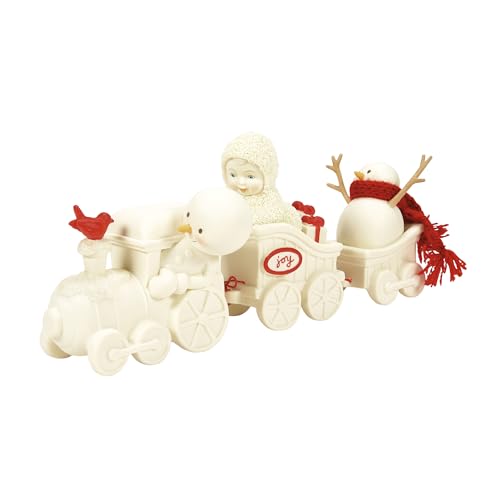 Department 56 Snowbabies Christmas Jubilee Snowbaby Train Filled with Friends Figurine, 4.02 Inch, Multicolor