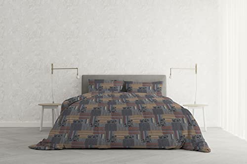 "MB Home Italy, Duvet Cover Set ""Athena"", Adana Grey, Double"