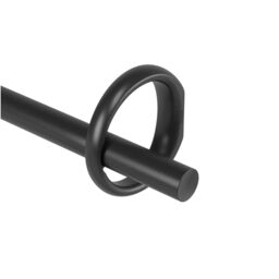 "Umbra Ringlet Curtain Rod for Window, Adjustable 42"" to 120"", Black"