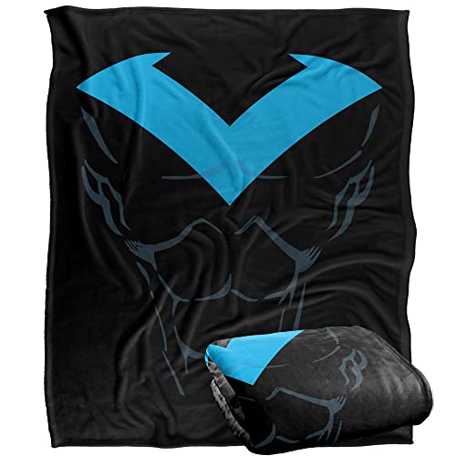 BATMAN Nightwing Uniform Officially Licensed Silky Touch Super Soft Throw Blanket 152 x 127 cm