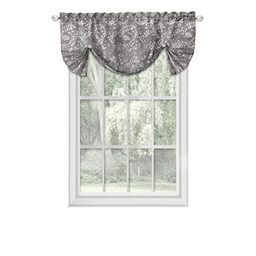 "Achim Home Furnishings, Charlotte Grey Pencil Pleat Window Curtain 52"" x 17"""