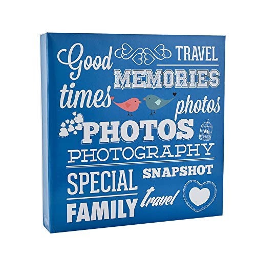"Arpan Ring Binder Slip In Photo Album holds 500 6x4""""/ 10x15 cm Photos - Blue"