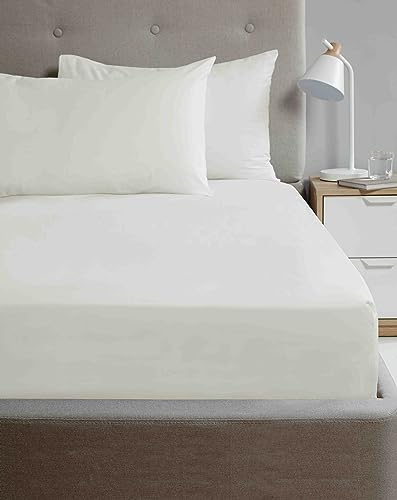 Rapport Home So Soft Premium Microfibre Fitted Sheet Double Cream