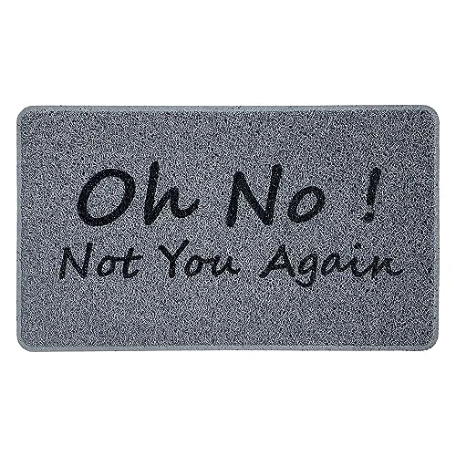 Nicoman Funny Novelty Door Mat Gift Doormat 'Oh NO, Not You Again' (75x45cm/29.5x17.7inches)