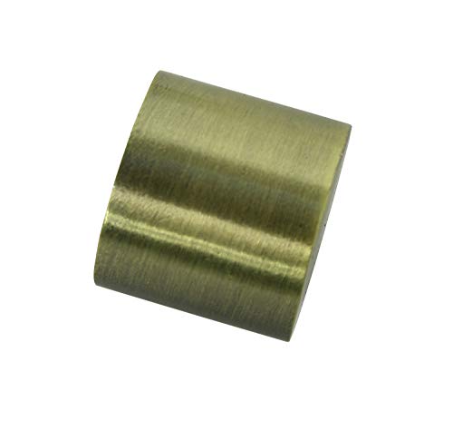 Gardinia End Caps for Curtain Pole Diameter 16 mm Pack of 2 Metal Antique Brass