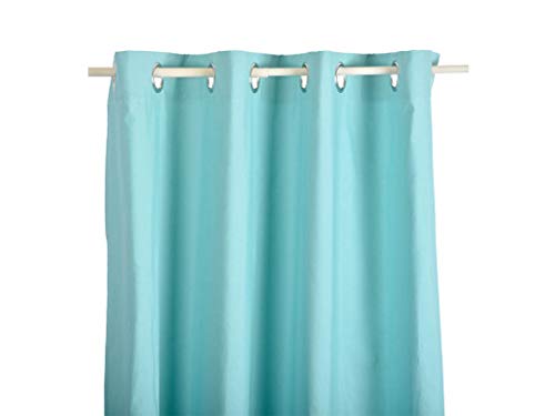MI CASA Green Water, Plain Curtain 140 x 260 cm