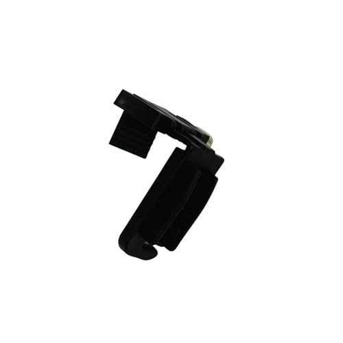 GARDINIA Concept Pleated Rebate Clamp Support, Compatible with Concept Pleated Blinds and Honeycomb Pleated Blinds, No Drilling, Adjustable (12-25 mm), Plastic, Black, Pack of 4