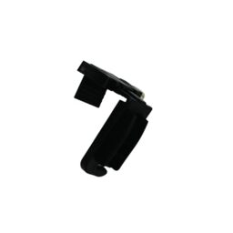 GARDINIA Concept Pleated Rebate Clamp Support, Compatible with Concept Pleated Blinds and Honeycomb Pleated Blinds, No Drilling, Adjustable (12-25 mm), Plastic, Black, Pack of 4