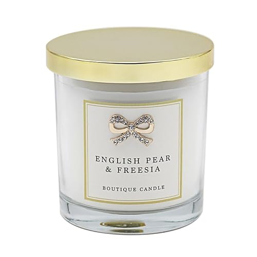 Lesser & Pavey Scented Candles for Gifts - Candles Gifts for All Occasions- Lovely Fragrance English Pear & Freesia Candles - Madelaine by Hearts Design
