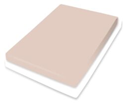 Bassetti Fitted Sheet, Cotton, Cream, 90 x 190 cm, 100 x 220 cm