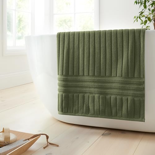 Bianca Hotel Cotton 100x150cm Bath Sheet Olive Green