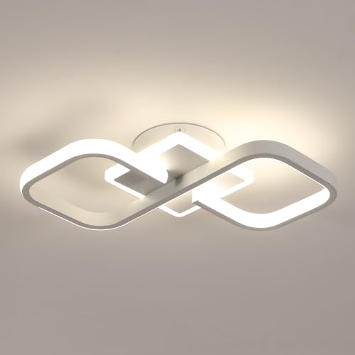 Comely LED Ceiling Light Square, 30W 40cm Modern White LED Ceiling Lamp, Lighting Fixturefor Bedroom, Living Room, Nature Light 4500K, White