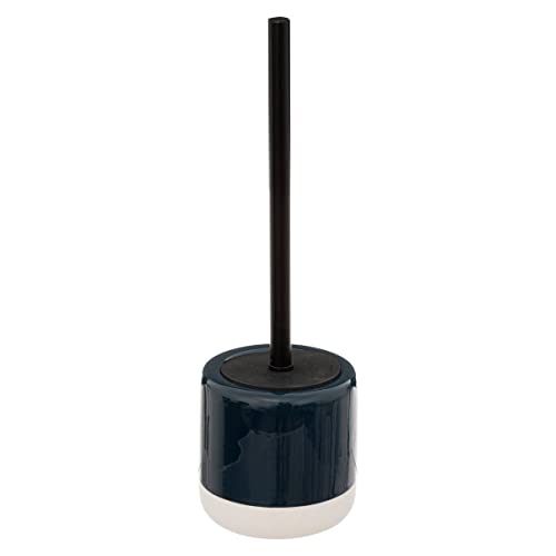 Five Toilet Brush with Ceramic Holder Petrol Blue