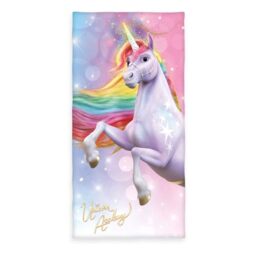 Herding Unicorn Academy velour towel, 75 x 150 cm, 100% cotton