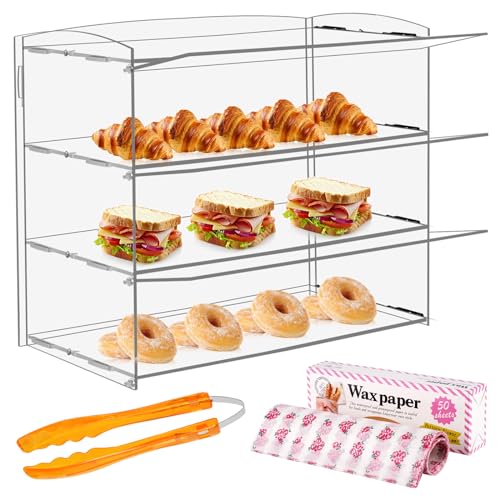 YMJOINMX Kaci060 Acrylic Display Case - Retail Acrylic Display Case - Clear Rectangular Tabletop Mount Display Enclosure