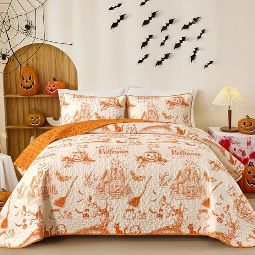 WONGS BEDDING Halloween Quilt Set YS01AC081412AF-A
