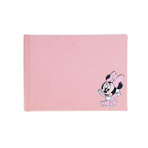 VALENTI & CO. Photo Album for Children - Minnie Mouse, Baby Girl, 22 x 15 x 4 cm, Silver