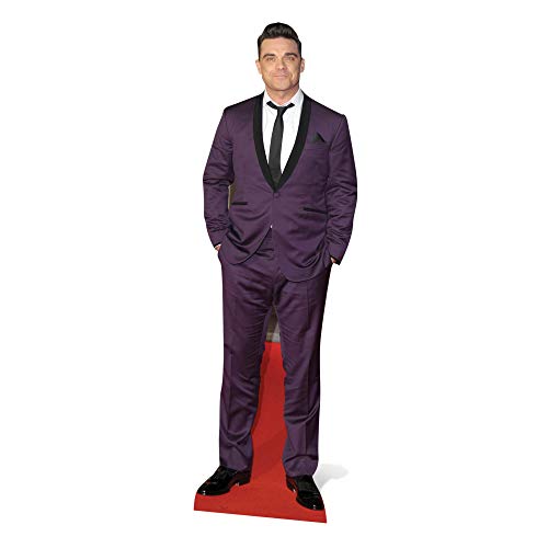 Robbie Williams - Purple Suit , 59x186 - Free Standing, Quick Set Up, Music parties and fan gifts