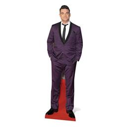 Robbie Williams - Purple Suit , 59x186 - Free Standing, Quick Set Up, Music parties and fan gifts