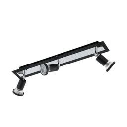 Eglo LED Ceiling Light Sarria, 3-Flame Ceiling lamp, Metal Spotlight