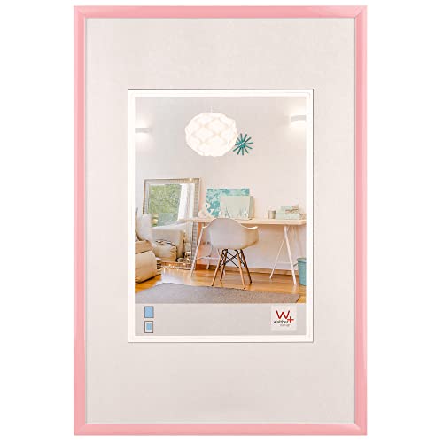 walther design New Lifestyle KV070Q Plastic Picture Frame, 50 x 70 cm, Pink