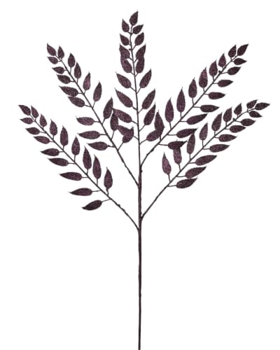 Purple Leaf Christmas Tree Spray, 73cm Artificial Foliage