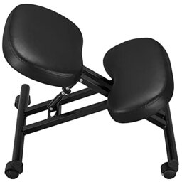 Yaheetech Ergonomic Kneeling Support Chair Adjustable Office Stool, Black