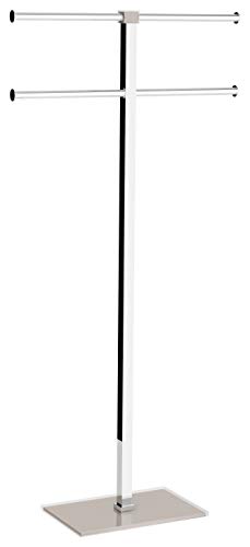 Gedy Rainbow Standing Towel Rail, Stainless Steel, Transparent Beige, 40.4 x 15.5 x 83 x 7