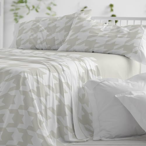 Burrito Blanco - Cotton Bedding Set - Bed 150 to 160 cm (+Available Measurements) - Design 631 - Khaki (150-160x190/200 cm.)