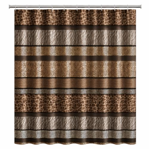Zahari Home Zambia Animal Shower Curtain - Classic Fabric, Unique Design, Western Country Style