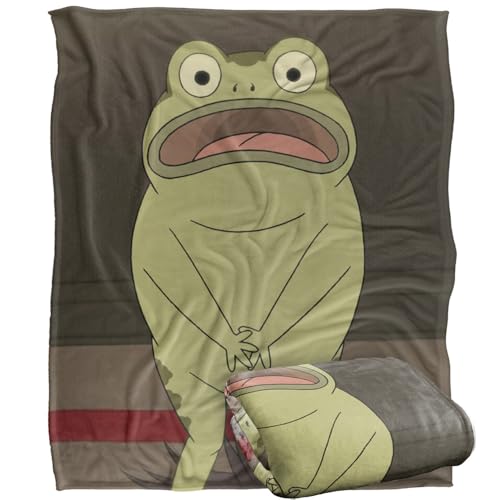 Over The Garden Wall Greg'S Frog Is Naked Silky Touch Super Soft Throw Blanket 152 X 127 Cm