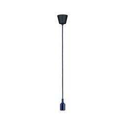 Paulmann 78430 Pendant luminaire Neordic Ketil max 60 watt lamp (not Included) Pendant luminaire Midnight Blue, Black Silicone, Plastic E27