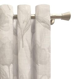 Alexandra House Living Curtain Sofia Grey 400 x 270 x 1 cm Translucent