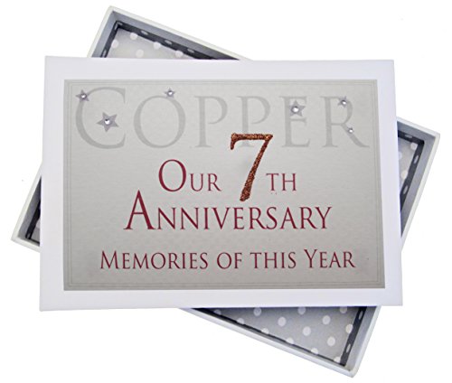 WHITE COTTON CARDS 7th Anniversary, Mini Photo Album, Memories of This Year