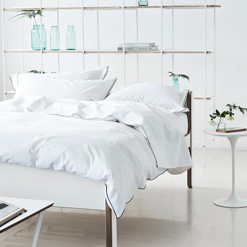 Designers Guild 3359104058927 Astor Flat Sheet 270 x 300 cm Cotton Graphite