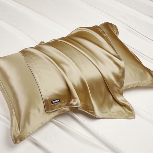 NEWMEIL Copper Pillowcase with 100% Copper Oxide Fiber, Prevents Crow's Feet, Forehead Wrinkles, Fine Lines & Hair Smoothing, Silk Like Soft Pillow Cover (18.5 in × 27.5 in) (1 pcs)