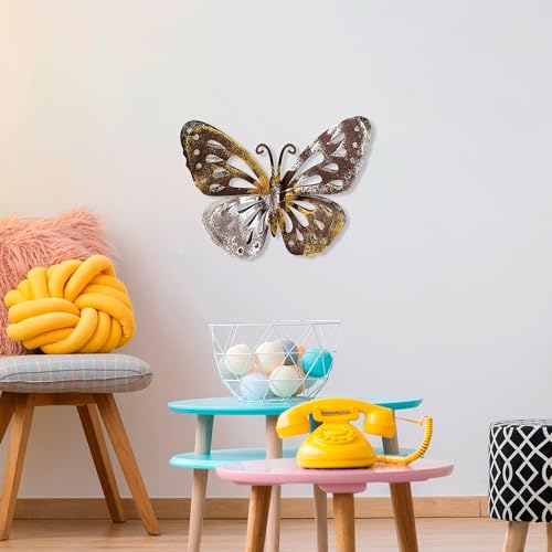 Handmade Decorative Metal Wall Accessory, 22 x 29 cm, 100% Metal (1.5 mm), Unique Hand-Painted Design, Perfect for Home Decor and Personal Touch