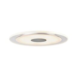 Premium LED recessed Light Whirl Round 150mm 1x6W 350mA Satin Aluminium/Acrylic