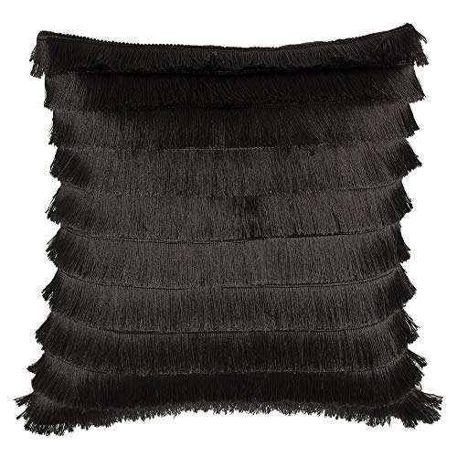 "Furn Flicker Cushion Cover-Polyester-Graphite-45cm x 45cm (18"" x 18 inches), Polyester, Graphite, 45cm x 45cm (18"" x 18"" inches)"
