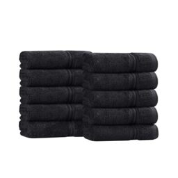 Superior Set, Cotton, Black, Face Towel