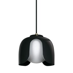 OSRAM Decor Corolle Pendant Light E27 Black Metal Glass