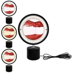 Lesser & Pavey Quicksand Red Decor Desk Lamp