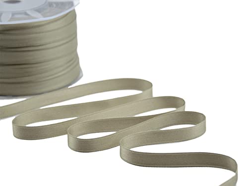 Furlanis - Double Satin Ribbon, Decoration, Gift, Christmas Packing, Wedding, Party, Made in Italy - Dove Grey, 10 mm x 25 m