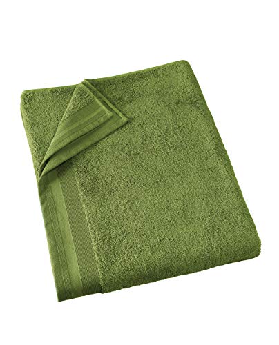 De Witte Lietaer Bath Towel, Cotton, Cactus Green, 100 x 150 cm